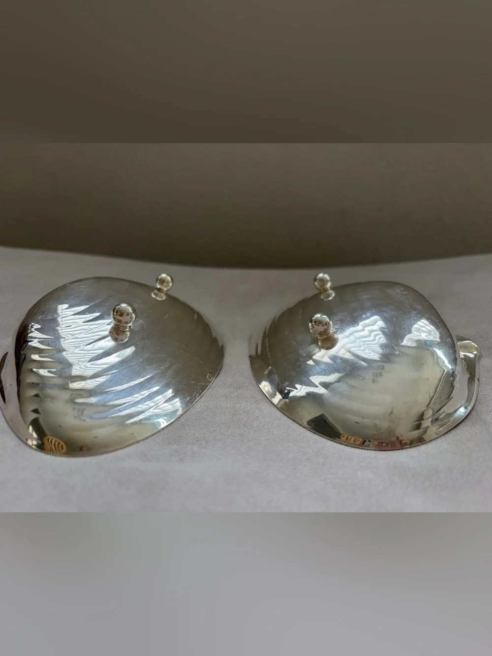 Israel Freeman & Son Silver Plate Clam Shell Trinket Dishes Set, 20th Century